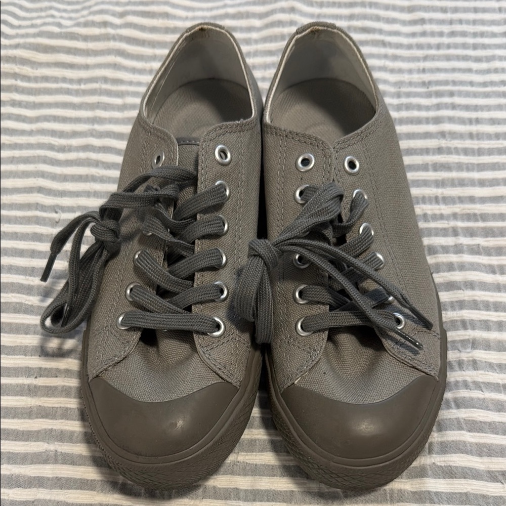 Muji Gray Canvas Sneakers 6